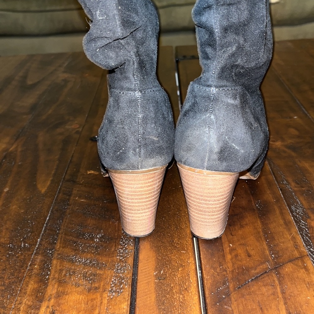 Merona Black Heeled Boots - Picture 6 of 6